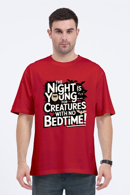 Night Is Young: No Bedtime Oversized Tee