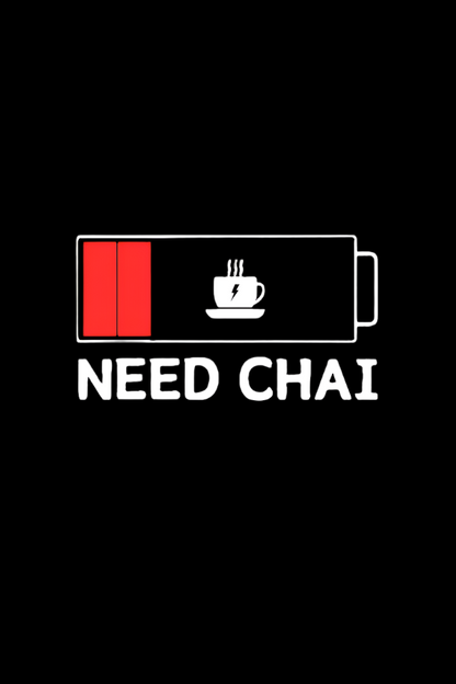 Recharge with Chai: Low Battery Tee