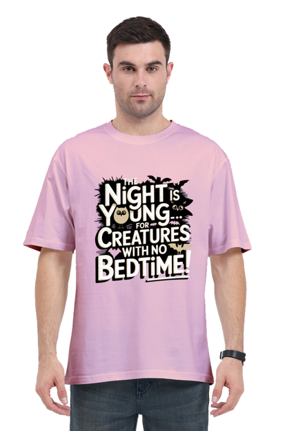 Night Is Young: No Bedtime Oversized Tee